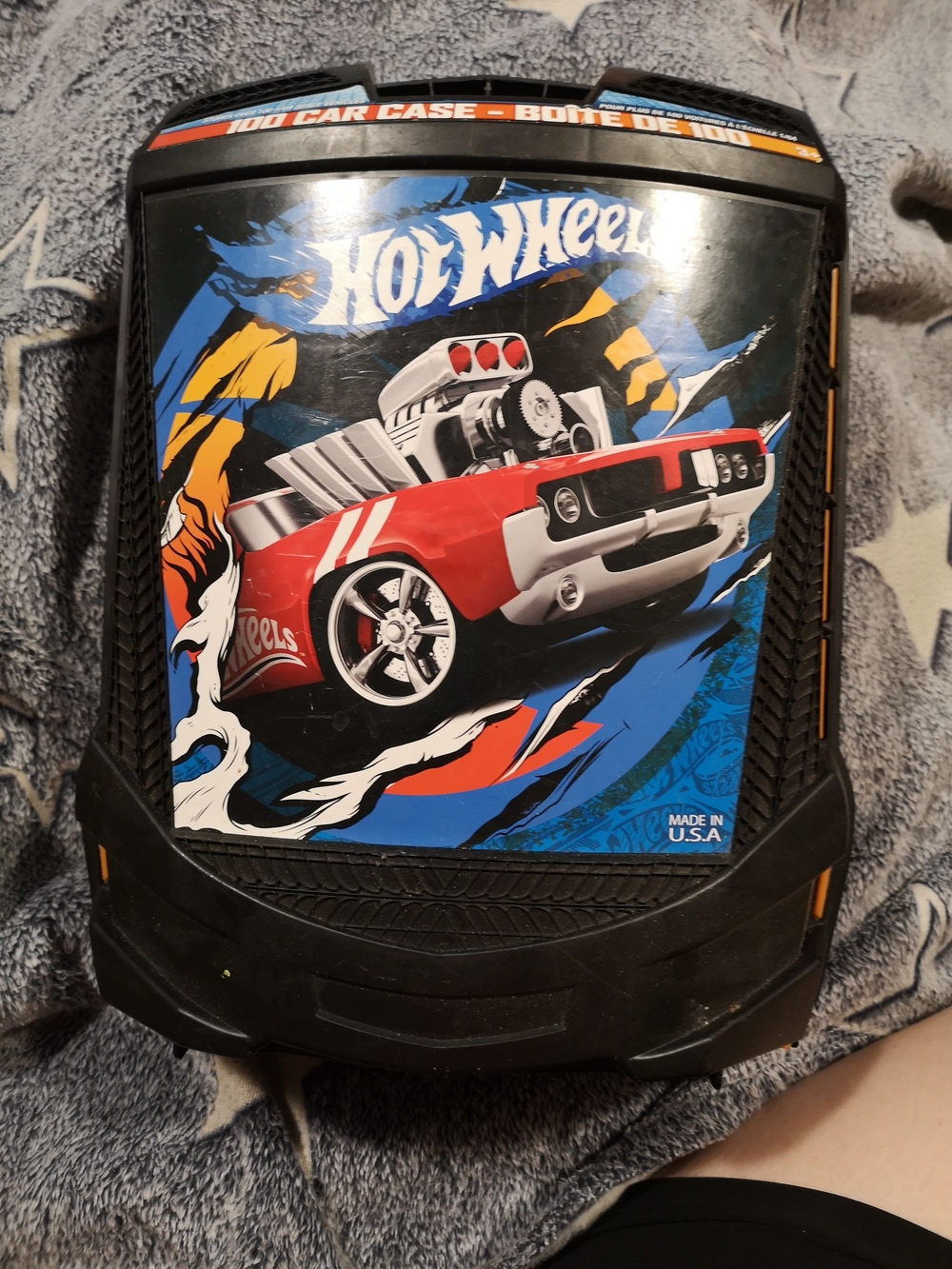 Hot Wheels Kids Carrying Case – Red Graphic Car Design